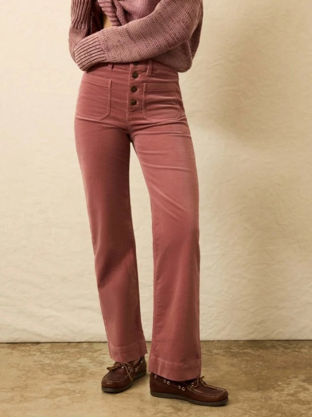 Faherty Stretch Terry Cord Patch Pocket Pant Size 24 NWT